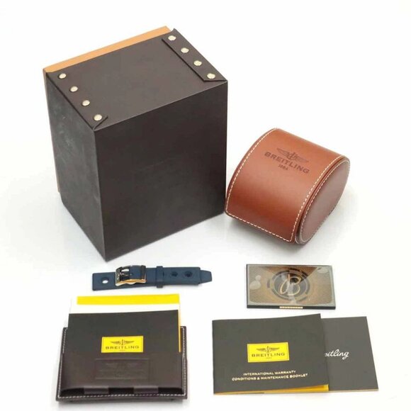 BREITLING Superocean II A17365 Automatic Date Blue Dial Mens Watch 90268026 - Picture 2 of 7